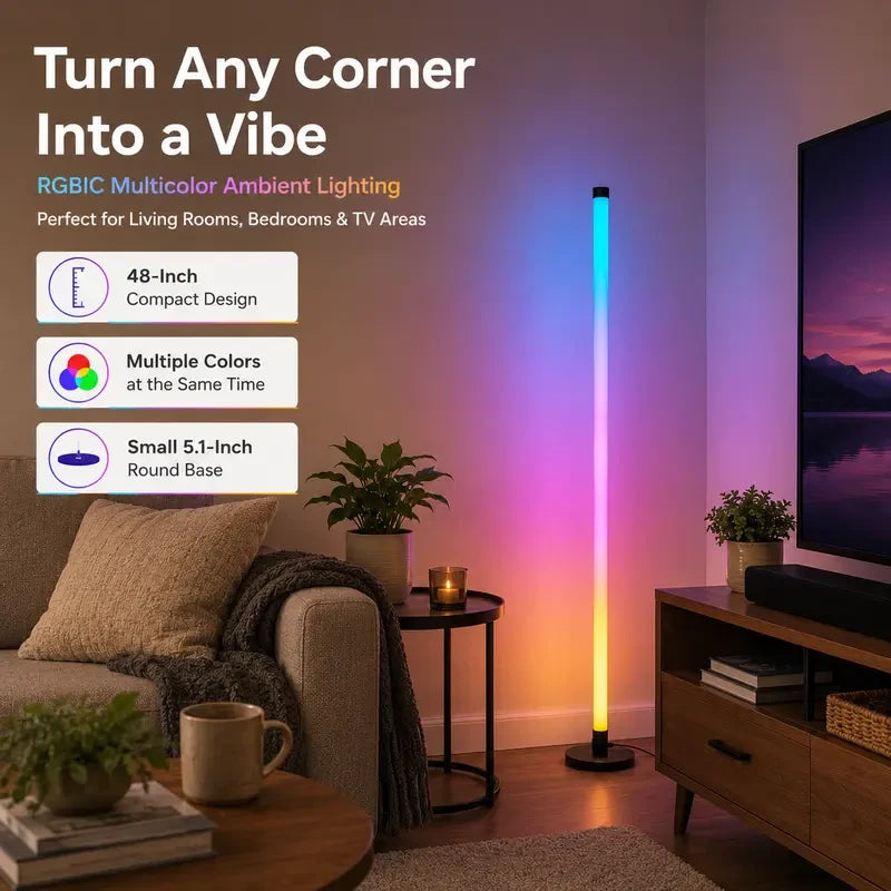 RGBIC Corner Floor Lamp