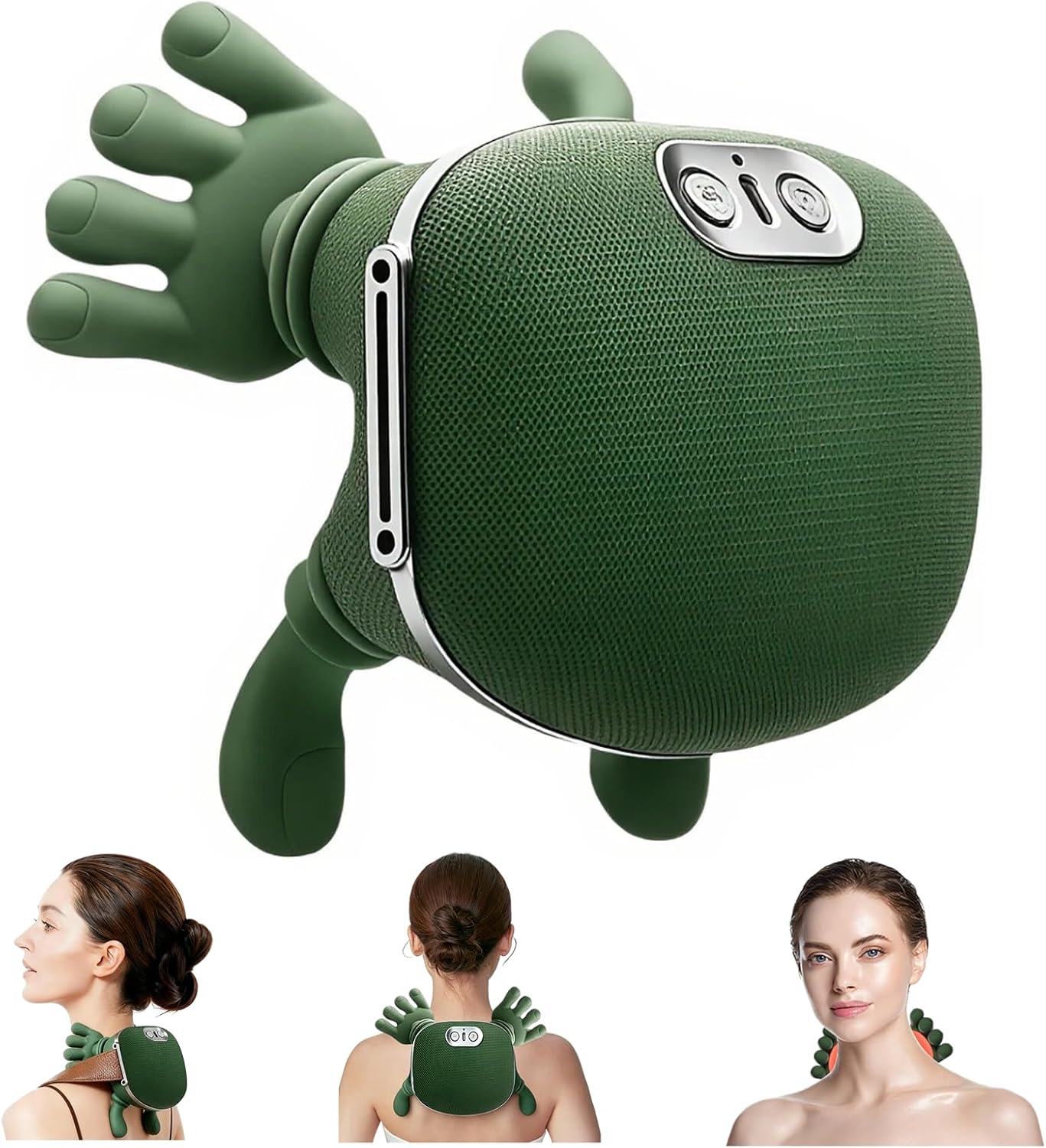 ComfortGrip Heat Massage Pillow