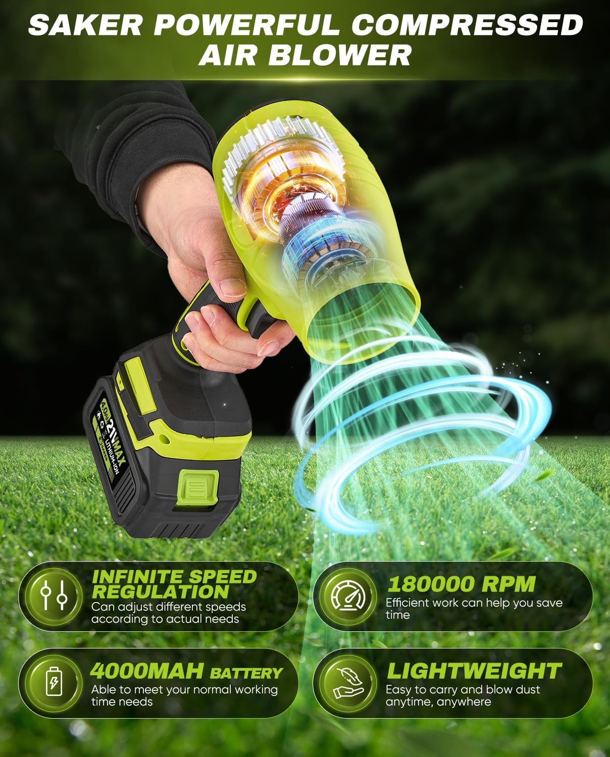 TurboClean Cordless Blower